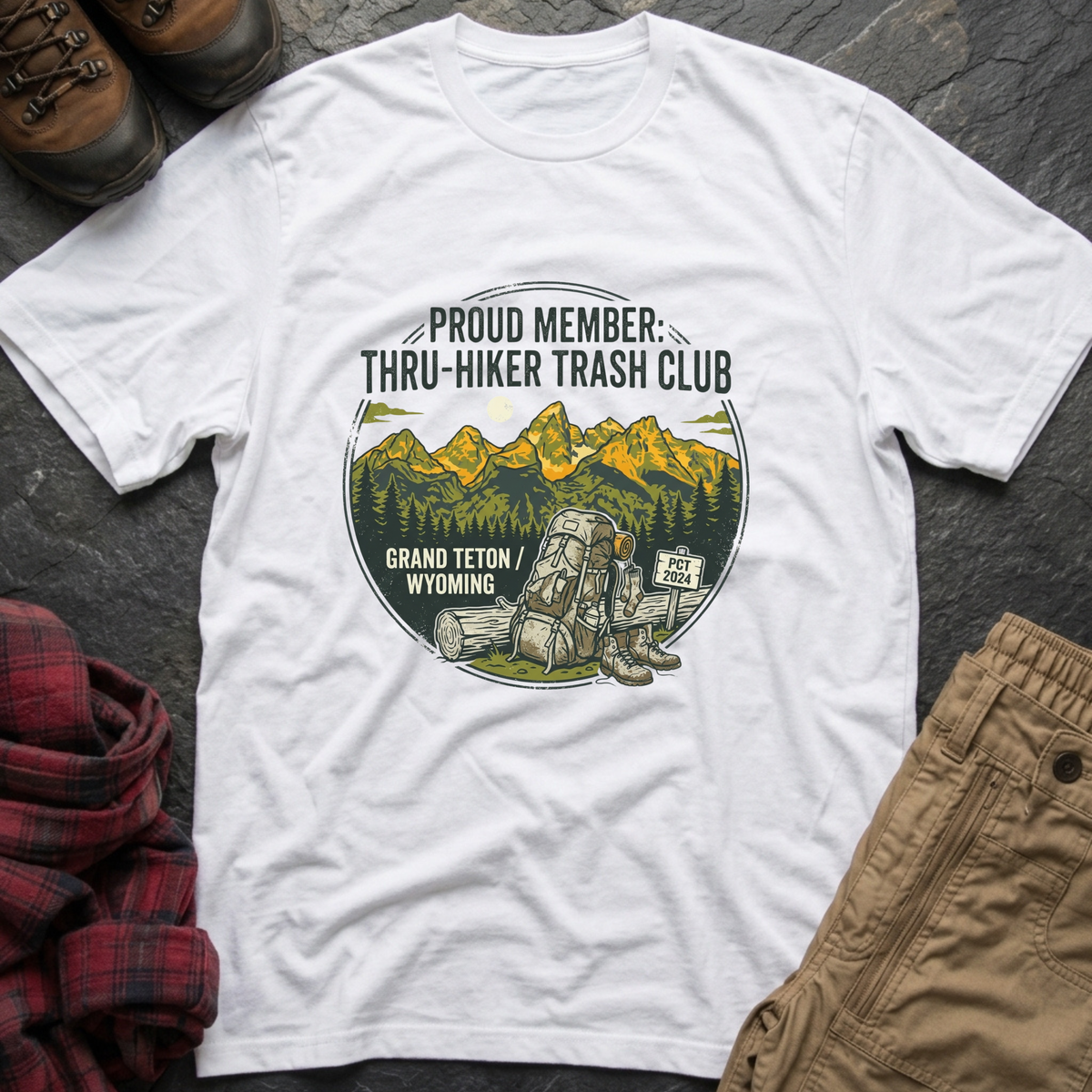 Proud Member Thru Hiker Trash Club T-Shirt