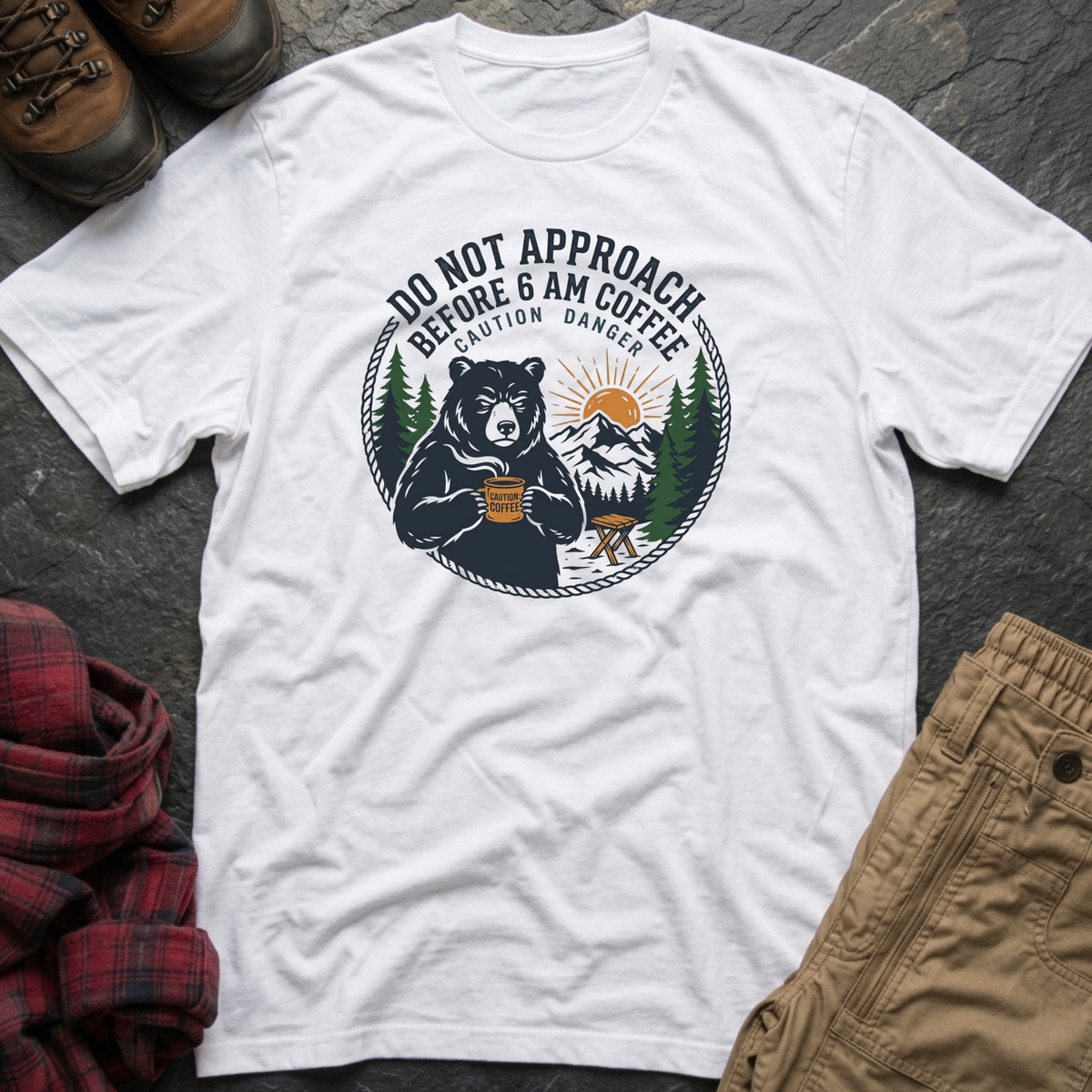 Don't Approach Before 6AM Coffee T-Shirt