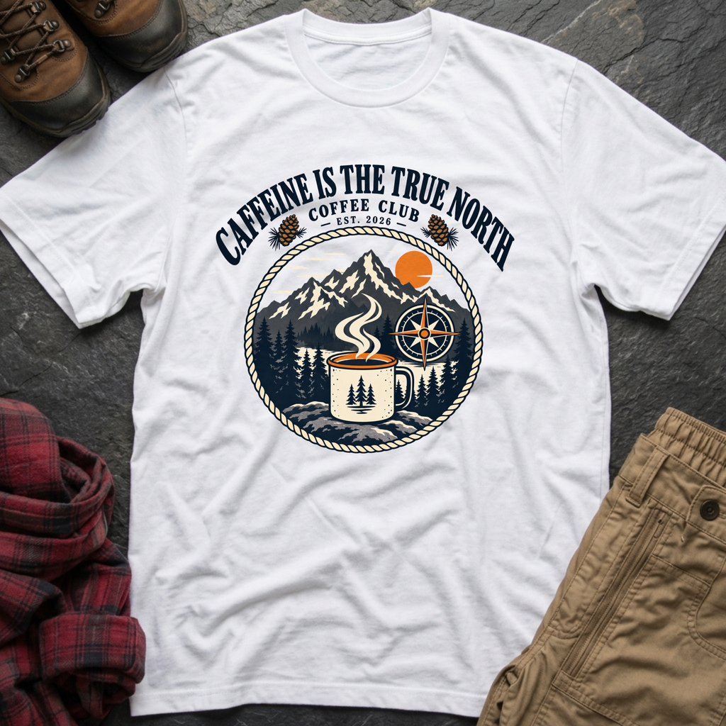 Caffeine Is The True North T-Shirt