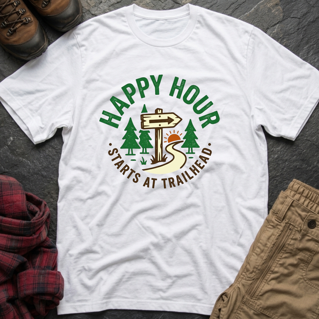 Happy Hour Starts At Trailhead T-Shirt