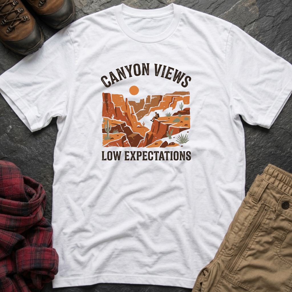 Canyon Views Low Expectations T-Shirt