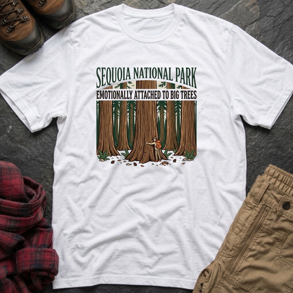 Sequoia National Park Emotionally Attached To Big Trees T-Shirt