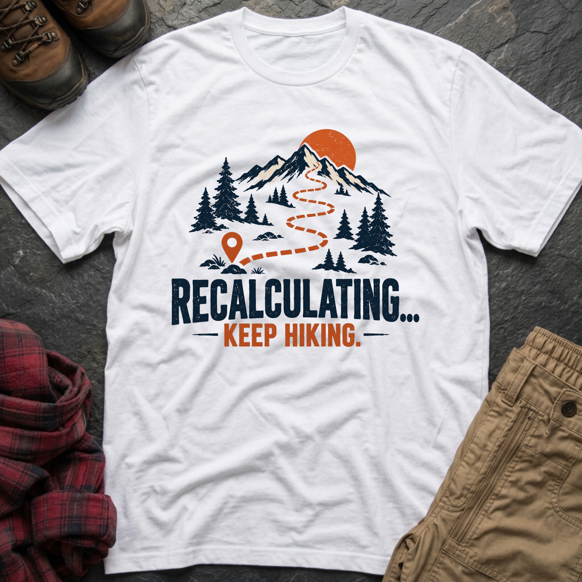 Recalculating Keep Hiking T-Shirt