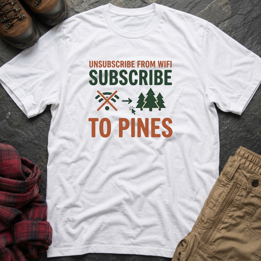 Unsubscribe From WIFI Subscribe To Pines T-Shirt