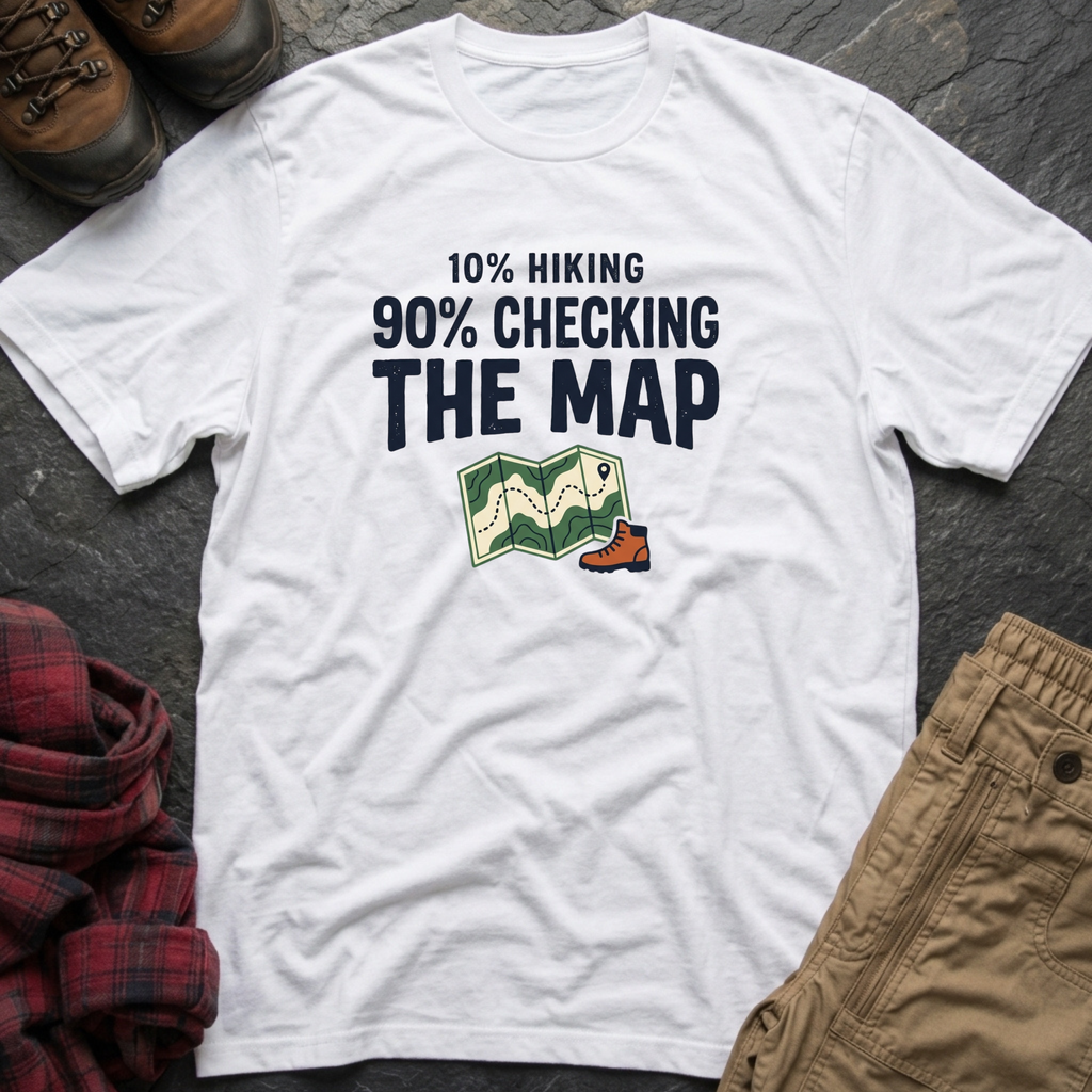 10% Hiking 90% Checking T-Shirt