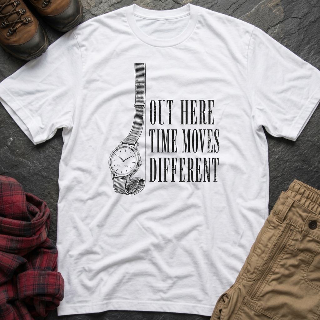 Out Here Time Moves Different T-Shirt