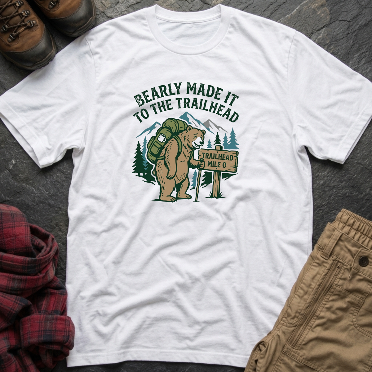 Bearly Made It To The Trailhead T-Shirt
