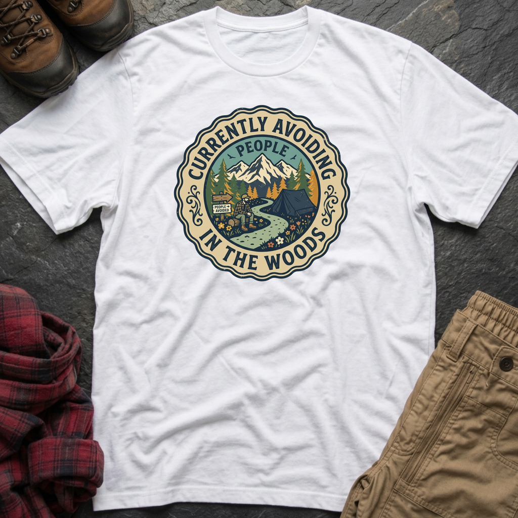 Currently Avoiding People In The Woods T-Shirt