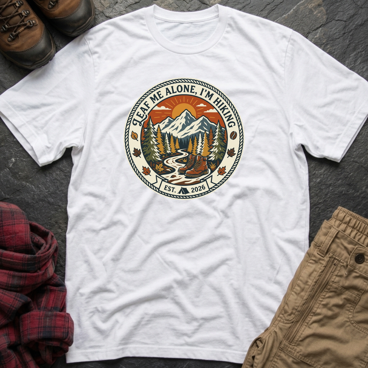 Leaf Me Alone I'm Hiking T-Shirt
